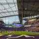 On the field of the environmentally responsible U.S. Bank Stadium.